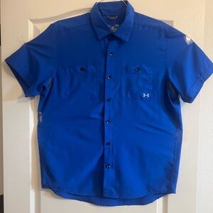 Under Armour Men's Vibrant Blue Casual Shirt